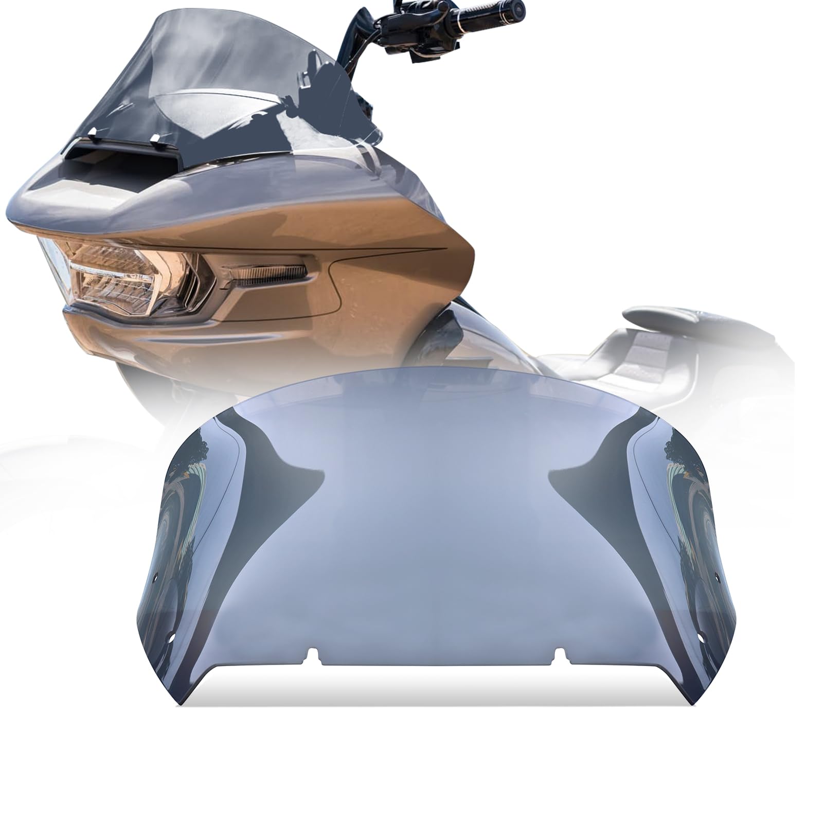 Photo 1 of totiancong 12'' wave Smoke Windshield Compatible for Harley Road Glide CVO/SE FLTRXSE 2023 2024 FLTRX 2024 CVO ST FLTRXSTSE 2024 for 2023 2024 Road Glide Accessories, Smoke