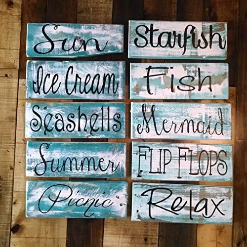 Rustic Nautical and beach pallet board signs
