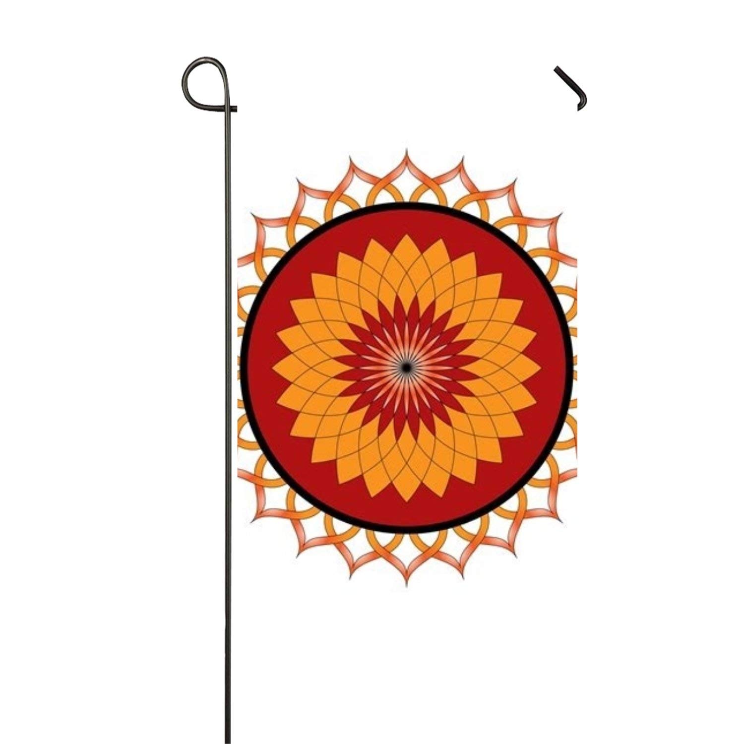 Amazon Com Red Mandala Garden Flags Decorative Seasonal Festive