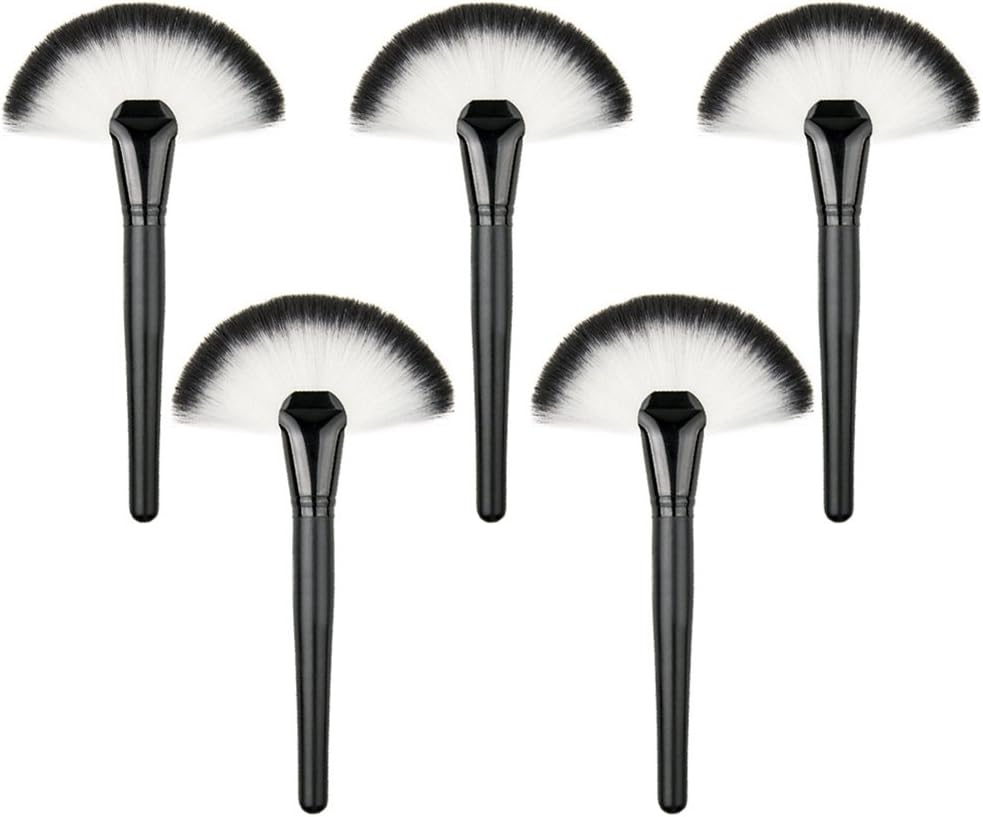Wenettion Professional Single Makeup Brush Blush/Powder Sector Makeup Brush Soft Fan Brush Foundation Brushes Make Up Tool…: Health & Personal Care