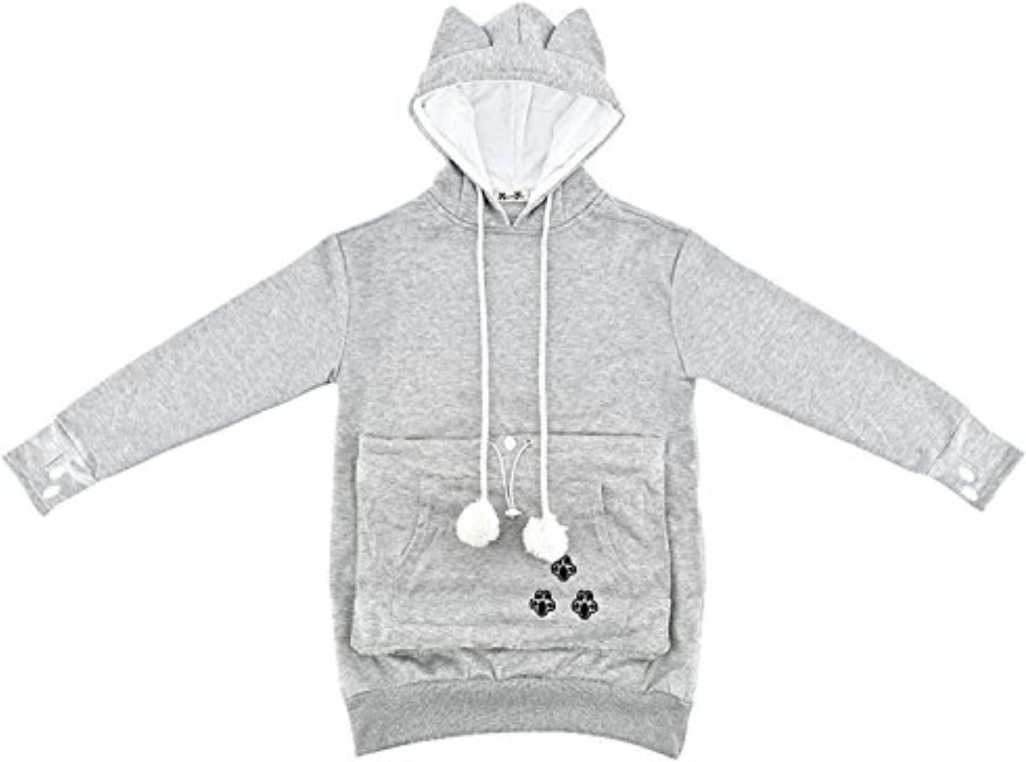 NeuFashion Pet Cat Dog Kangaroo Pouch Hoodies Pullover Sweater Pocket Hoodie Cat Dog Holder Carrier Sweatshirt