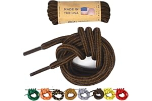 Mercury + Maia Honey Badger Boot Laces Heavy Duty w/Kevlar - Made in USA - Thick Bootlaces for Work and Hiking Boots
