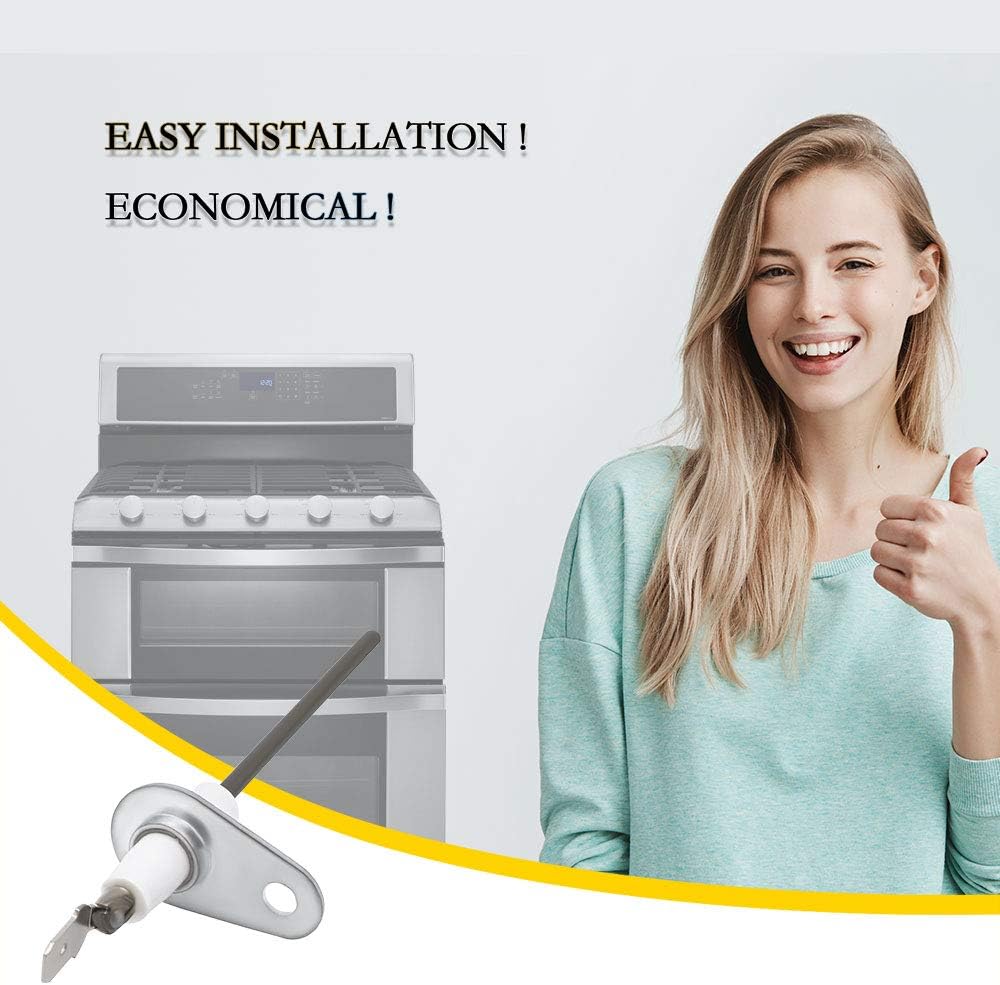 AMI PARTS 0130F00010 Furnace Flame Sensor replace B1172606 B11726-06 20488501 ACS90453BXA P1257001F P1257007F ACS90703BXA P1257002F P1257008F (2 Pack) - - 