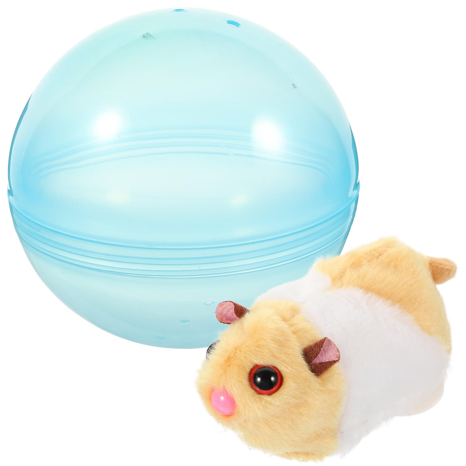 Milisten Electronic Cat Ball Toy Interactive Moving Cat Teaser for Indoor Play Battery Operated Rotating Toy Fun Present for Cats Kittens