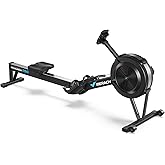 Merach R50 Pro &amp; R60N Rowing Machine Indoor, Backlit Professional Monitor | Ergonomic Seat, 53" Aluminum Long Rail, 500 lbs Capacity, 32-Blade Quiet Fan, Adjustable Air Resistance, Multi-App Support