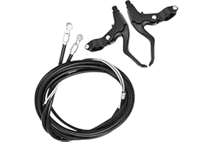 CADUFUELLY Aluminium Alloy Bike Brake Lever, Brake Levers Handle Bars with Bike Brake Cable Wire, Bicycle Brake Accessories f