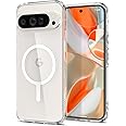 Spigen Ultra Hybrid MagFit Designed for Pixel 9 Case/Pixel 9 Pro Case (2024) [Anti-Yellowing] [Military-Grade Protection] Compatible with MagSafe - White