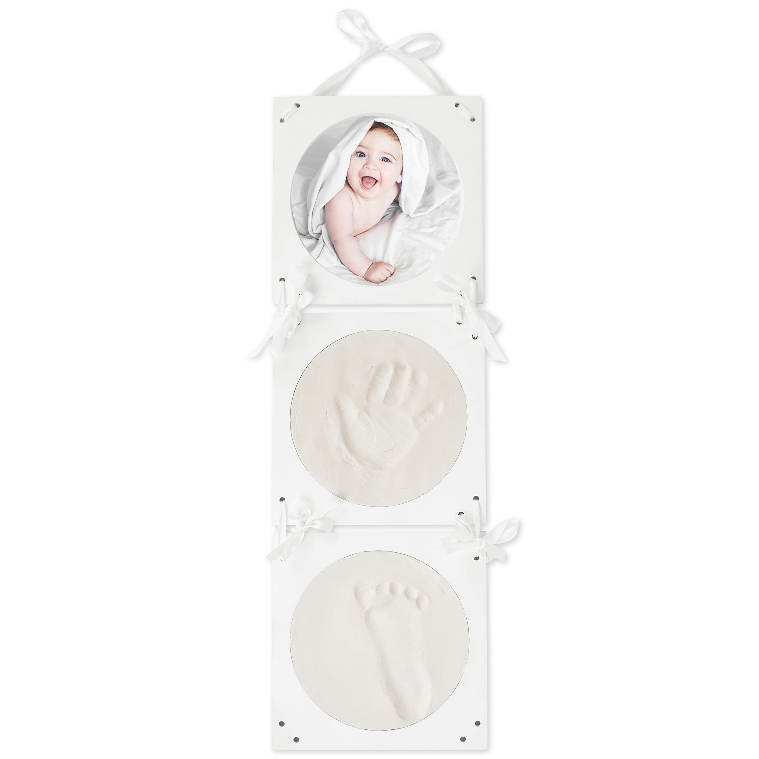 BIECO Baby Hand and Footprint Frame | 3D Plaster Cast Kit for Baby Hand and Foot | Footprint Casting Set | Keepsake |