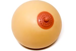 Stress Squeeze Ball Toy Stress Relief Silicone Tricky Toys Charm Gift for Boy Girl Best Friend (Flush), Large (120 mm)