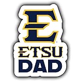East Tennessee State University 4-Inch Proud Dad Die Cut Decal Officially Licensed Collegiate Product