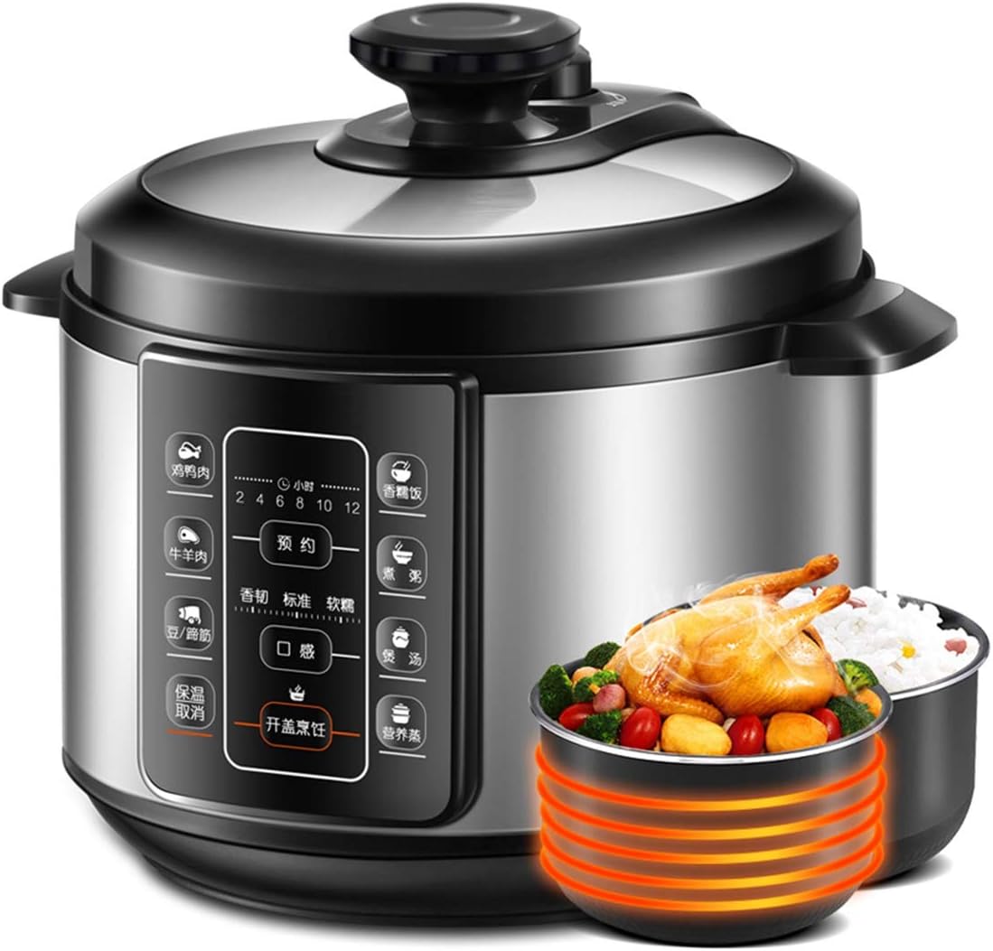 8 in 1 Electric Pressure Cooker Instant Stainless Steel Pot, Slow Cooker, Steamer, Saute, Warmer, Rice Cooker with Deluxe Accessory kits, 5 L