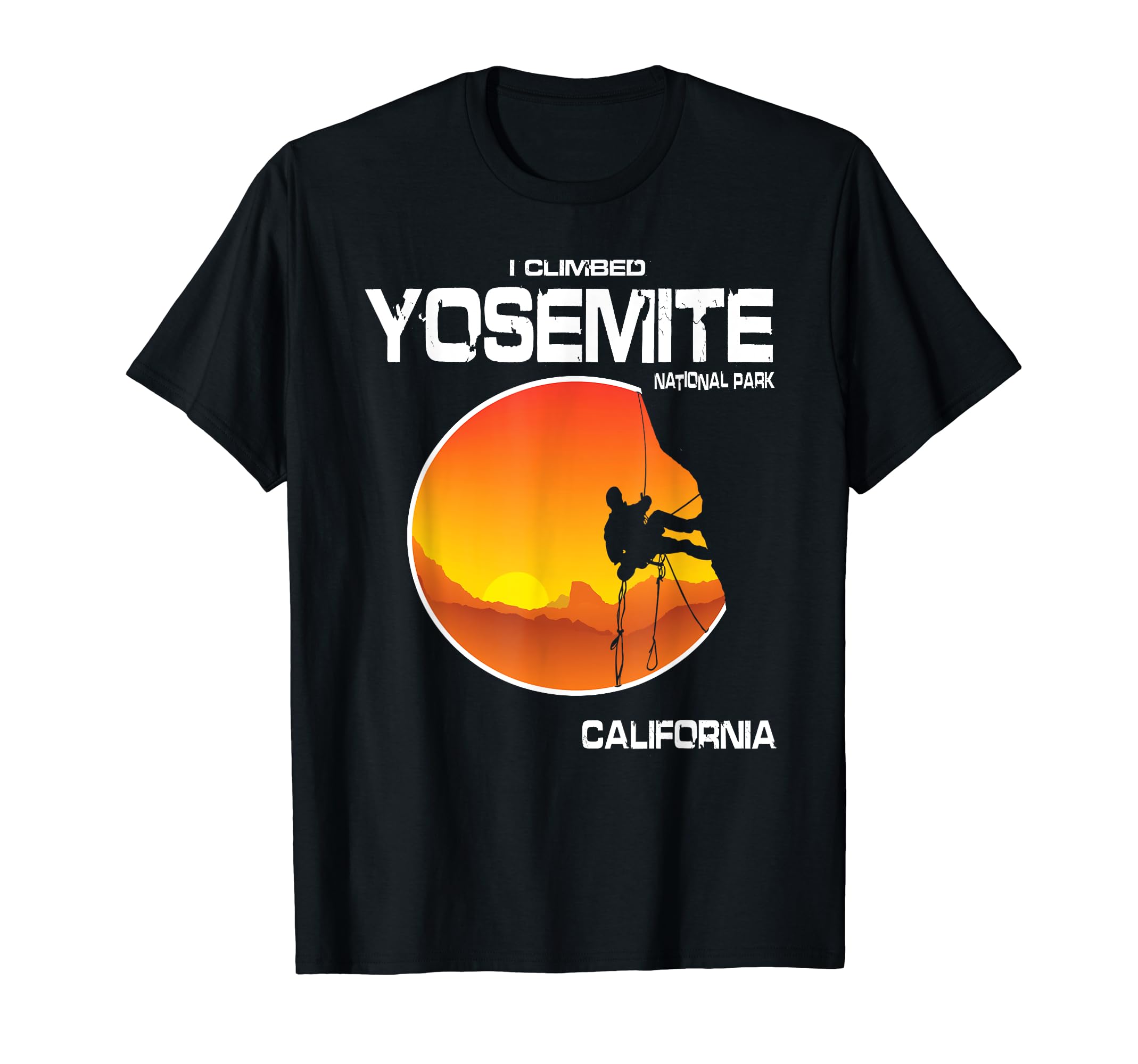 Yosemite National Park Bouldering Rock Climbing Souvenir T-Shirt