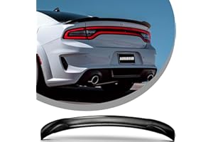 Auraroad Rear Spoiler Carbon Fiber Style Compatible with Charger 2011-2022 RT SXT SRT, Rear Trunk Ducktail Lip Wing