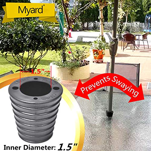 MYard Umbrella Cone Wedge Shim for Patio Table Hole Opening or Base 1.8