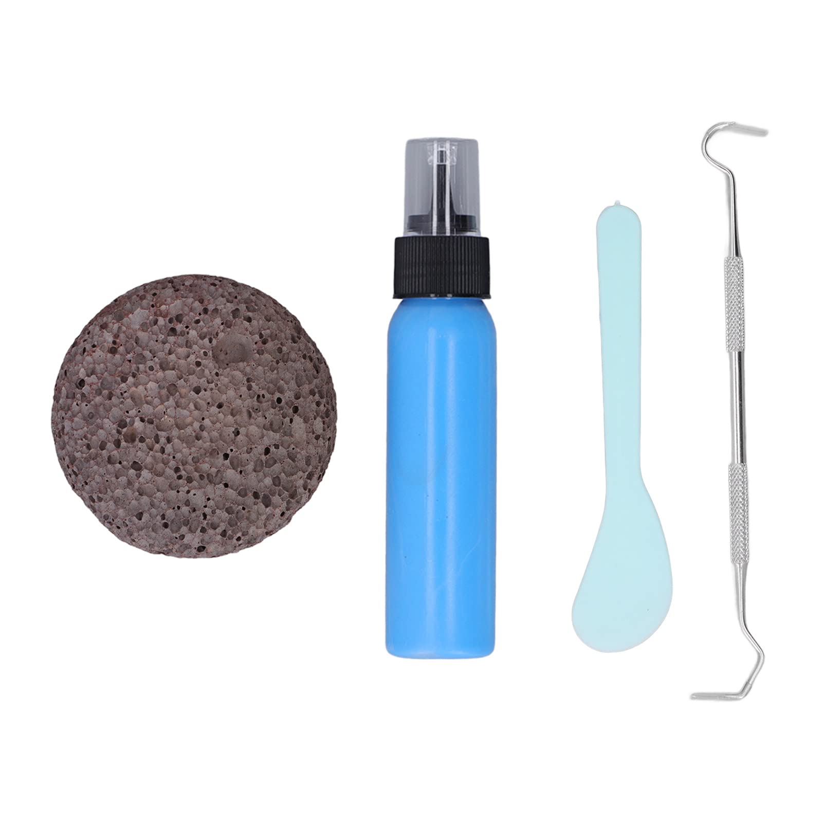 Peel Stone Kit Picking Rock Toy DIY Oval Stone Picking Rock Kit Fidget Toy Anxiety Relief Mental Relaxation for Boys Girls Adults(Blue Latex)