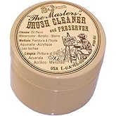 The Masters Non-Toxic Paint Brush Cleaner and Preserver, 1 Ounce | Artist Brush Soap Removes Oil, Acrylic, Watercolor, Gouache and Tempera Paints Plus Ink, Dye, Stain, and Varnish