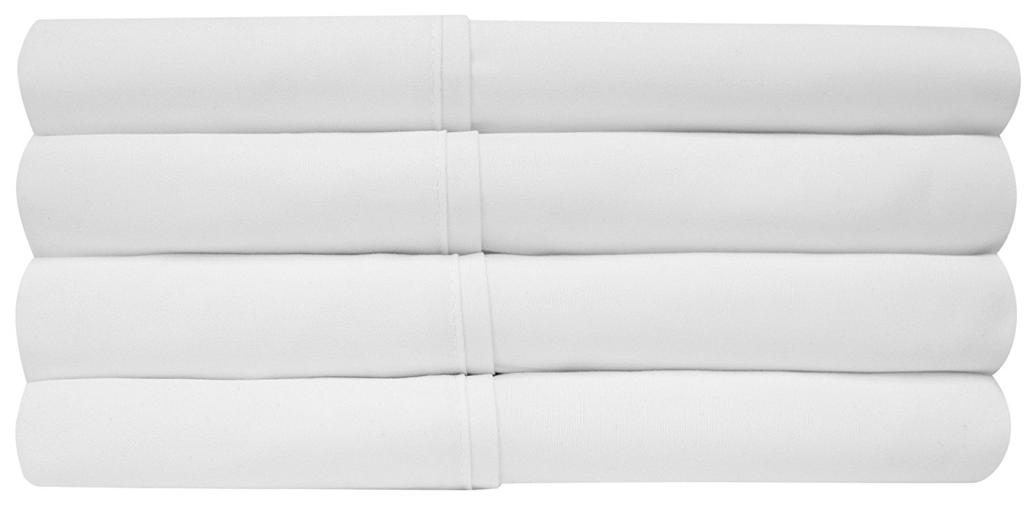 Twin XL Size Bed Sheets - 4 Piece 1500 Supreme Collection Fine Brushed Microfiber Deep Pocket Twin X-Large Sheet Set Bedding - 1 EXTRA PILLOW CASES, GREAT VALUE, Twin XL, White
