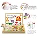 Diwenhouse Toddler Puzzles Wooden Magnetic Board, Kids Toys Educational Travel Puzzle Games Double Sided Drawing Easel for Boys and Girls (Forest)