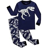 KikizYe Little Big Boys Girls Pajamas Set Kids PJs 100% Cotton Sleepwear