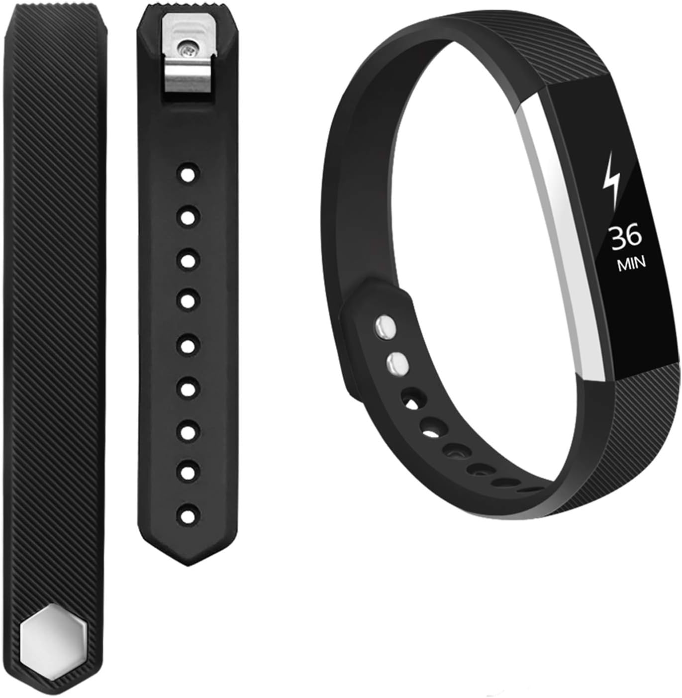 POY Compatible Bands Replacement for Fitbit Alta/Fitbit Alta HR, Adjustable Sport Wristbands for Women Men