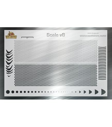 Whitmore Farm Scale v2 Mesh Fishing Lure Airbrush Stencil