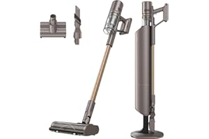 DREAME Z10-W Cordless Vacuum Cleaner with Self-Emptying Base (90 Days), Powerful Suction, Tangle-Free Brush for Pet Hair, 60m