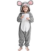 Gorkonpy Mouse Costume Kids Animal Rat Onesie Girls Boys Halloween Party Dress Up
