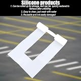 PEUTIER Parking Lot Stencil 4 x 88 Inch Silicone Foldable Reusable Template view 3