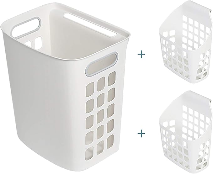ZHIHQ Cesto Ropa Sucia, 3 Piezas Cesta De Plástico Hueca para La Colada