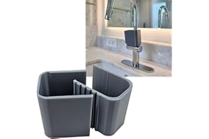 Adjustable Kitchen Sink Faucet Lock - Prevents Accidental Turning On by Cats, Quick Release Design, Fits 3.5" to 5.5" Wide Ha