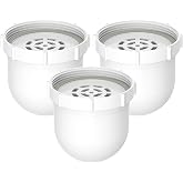 Water Pitcher Replacement Filter Compatible with Clearly Filtered No.1 | Filtered Water Pitcher, High-Efficiency Coconut Shell Activated Carbon for 365+ Contaminants, 3 Filter +1 Pre-rinse Bag