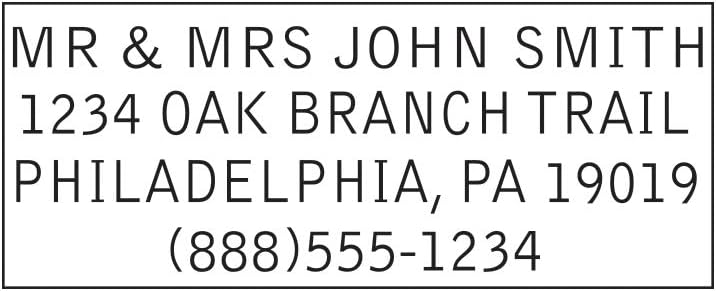 Economy Self-Inking Do It Yourself, Customizable Message or Address Stamp, Impression Size: 3/4 x 1-7/8 Inches, Black (5915) : Business Stamps : Office Products