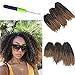 8 10 12 Inch 3pc/pack Kinky Curly Twist Crochet Braids Mali Bob Afro Crochet Hair Ombre Crochet Braiding Marleybob Jerry Curly Weaves 3Packs (T27)