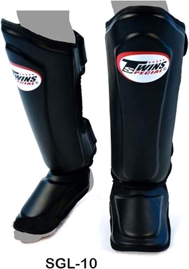 Twins Special Shin Guards Pads Black SGL10 S M L XL Training Muay Thai Kickboxing