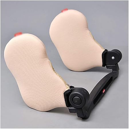 Amazon 車用 ネッククッション ネックパッド ヘッドレスト ネックピロー 長距離 ドライブ グッズ 便利 グッズ おしゃれ ネックレスト 取り外せカバー 洗いやすい 車載用 車用品 旅行 綿入り スエード素材 フワフワ ベージュ ネックパッド 車 バイク