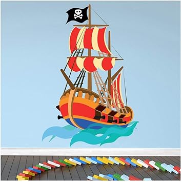Amazon Com Azutura Pirate Wall Sticker Pirate Ship Wall Decal