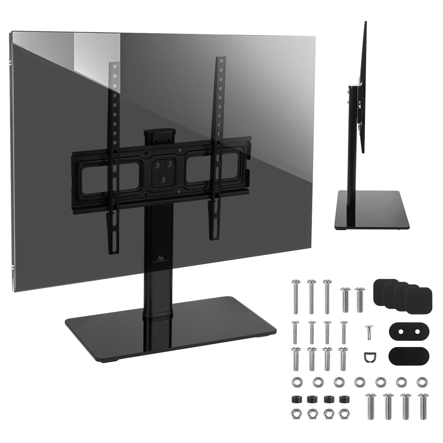Maclean universal TV stand, for RTV cabinet, stand, max. 40kg, max. VESA 400x400, for TV 32-65", MC-450