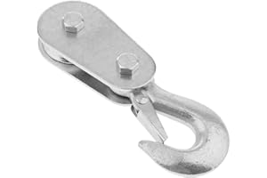 Superior 2 Ton Snatch Block Wire Rope Lifting Pulley with Hook, Sturdy and Durable, for UTV ATV Quad Bike Motocross