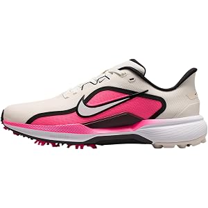 Nike Pegasus 1 G Golf Shoes (Sail/Hyper Pink/Black)