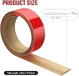 Flintronic Oak Grain 1.2M Laminate Threshold Transition Strip 4cm PVC view 2
