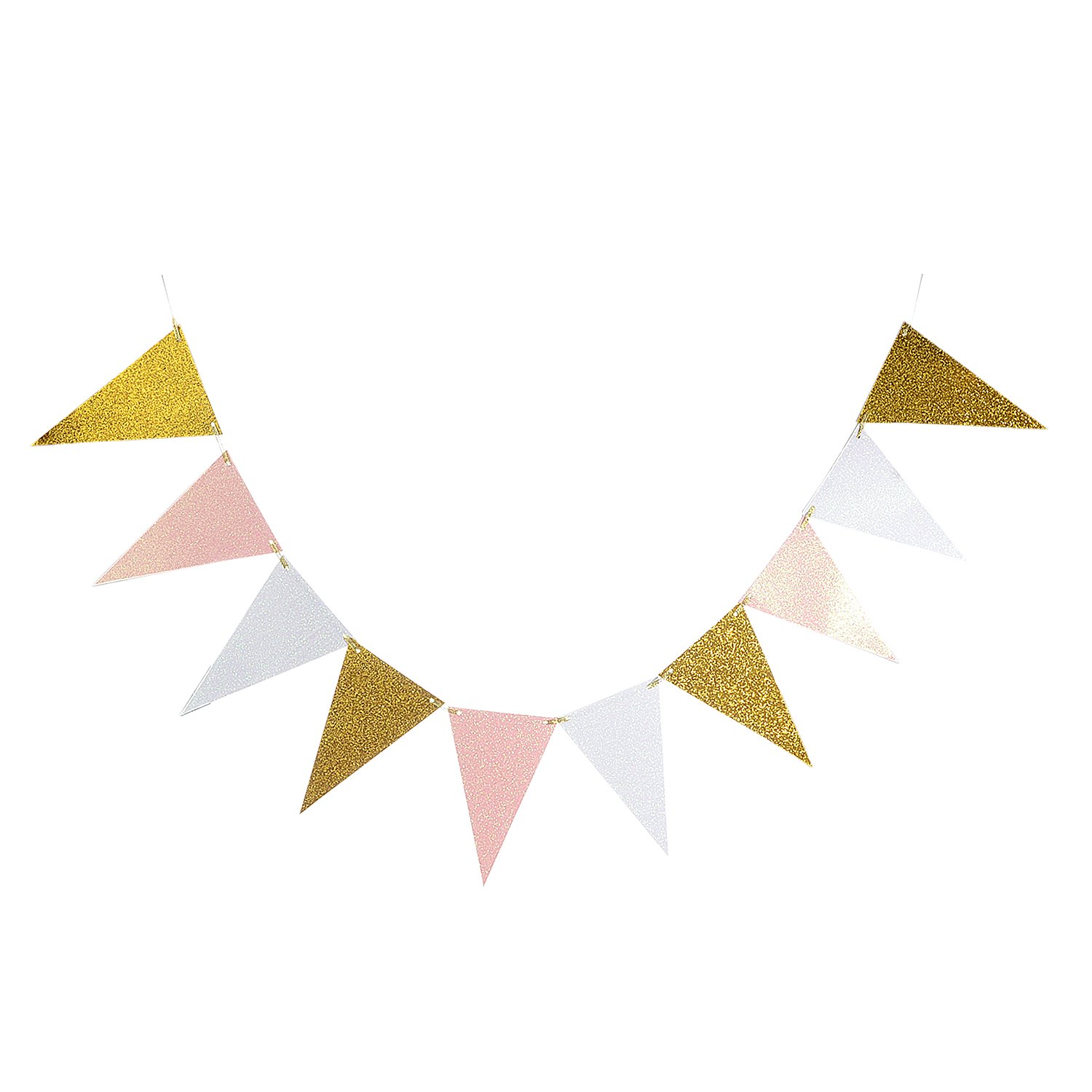 Takefuns 10 Feet Vintage Style Triangle Flag Bunting Banner