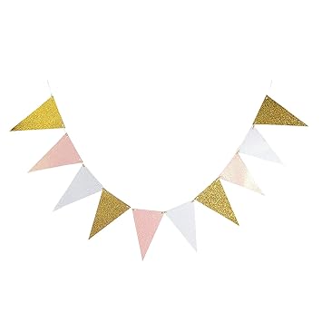 Takefuns 10 Feet Vintage Style Triangle Flag Bunting Banner