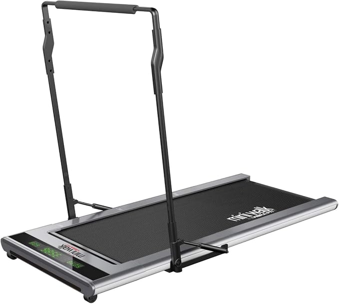 VibraFit Mini Walk Treadmill 2.0 with Hydraulic Handrail & Remote
