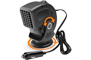 xuenair 12V 150W Car Defroster Windshield Heater, Detachable Portable Car Heater and Defroster that Plugs Into Cigarette Ligh