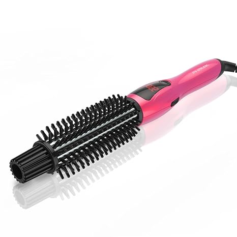 PHOEBE Stylingbürsten Tragbares 3-in-1 Lockenstäbe für Kurze und Lange Haare Feuchtigkeitschutz Elektrische Haarbürste mit Na