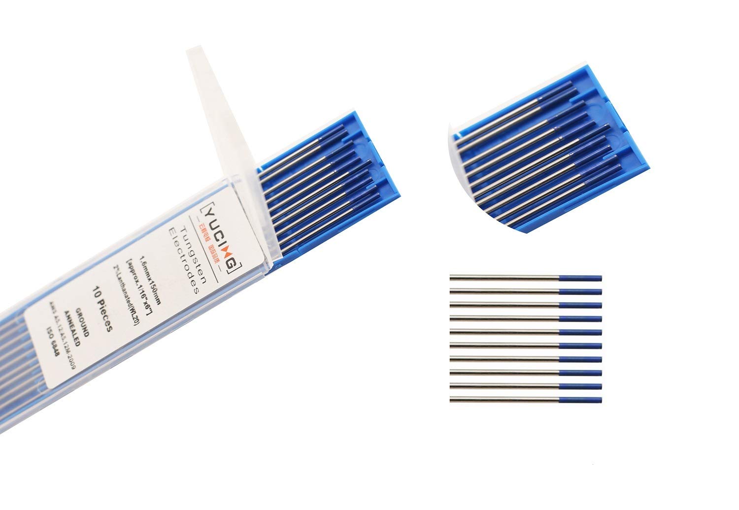 SenTECH TIG WL20 Blue Welding 2.0 mm x175 mm 2% Lanthanum, Tungsten Electrode, one Pcak of 10 Pieces