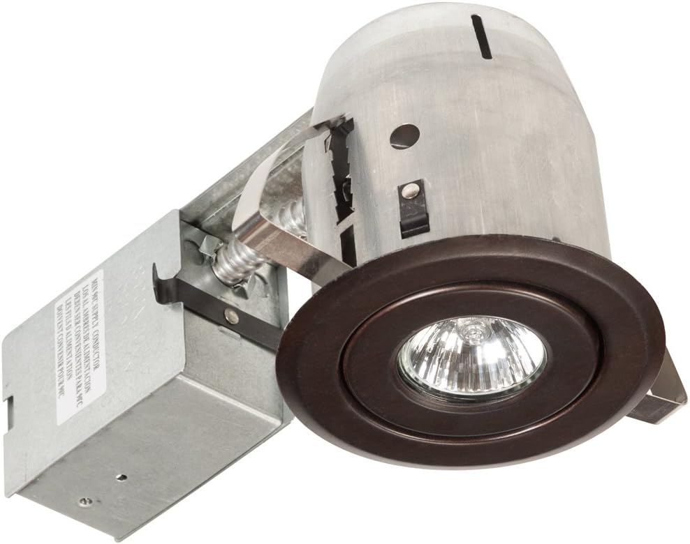 Globe Electric 4" Swivel Spotlight Recessed Lighting Kit, Dimmable