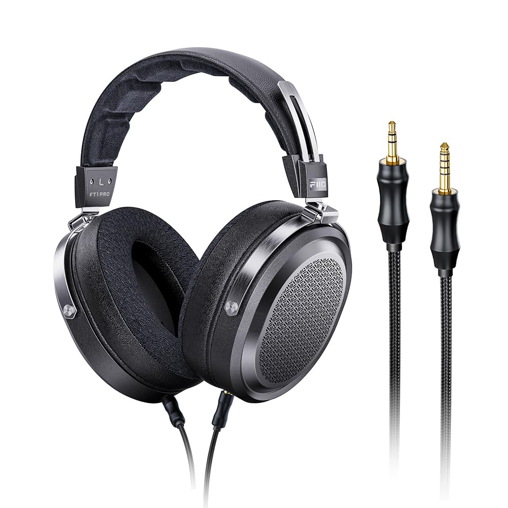 Photo 1 of FiiO FT1 Pro Open-Back Planar Magnetic Wired Hi-Fi Headphones for Home, Studio, Recording, High Sensitivity (Black)
