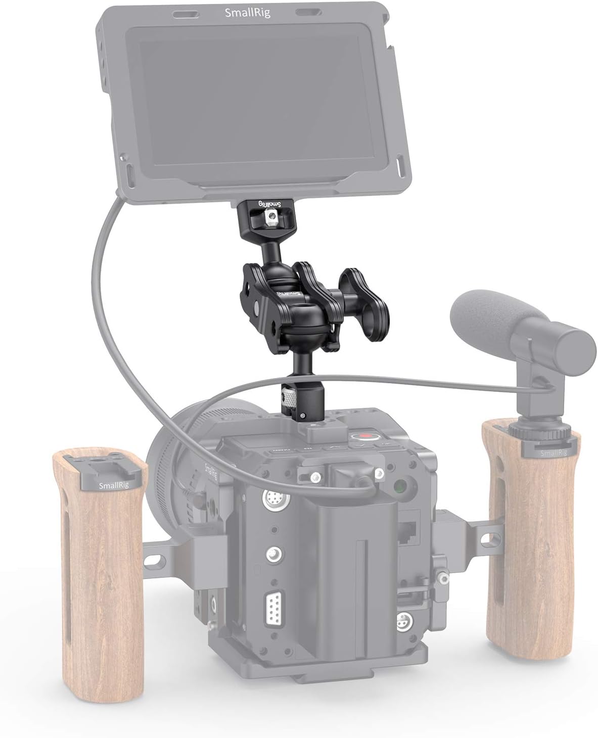 SMALLRIG Ball Head Articulating Magic Arm with 1/4 Screw and 3/8 ARRI ...