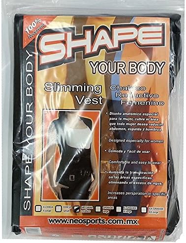 Shape Your Body - Women's Slimming Vest - 100% Neoprene Material (XX-Large)